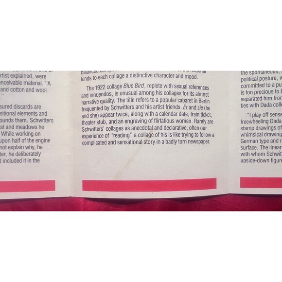 Kurt Schwitters MERZ MoMA Exhibition Brochure 1985 NYC Dada Collage Art - Picture 5 of 7